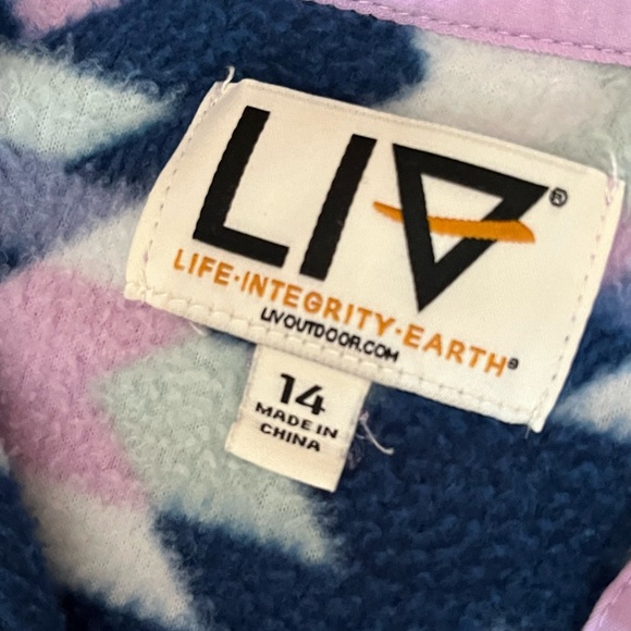 Life Integrity Earth girls pull over a fleece size 14 - Picture 2 of 8